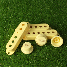 Load image into Gallery viewer, Pickup Cover and Knob Set For Strat 52mm Inch Size - Cream