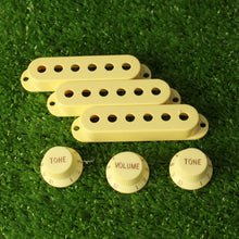 Load image into Gallery viewer, Pickup Cover and Knob Set For Strat 52mm Inch Size - Cream