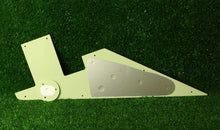 Load image into Gallery viewer, 58 Flying V Pickguard Replacement w/ Round Jack Plate - Mint Ivory 3 Ply