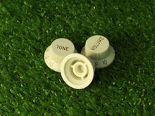 Load image into Gallery viewer, Mint Green Strat Accessory Kit Knobs Covers Tips Back Plate For USA Fender S3