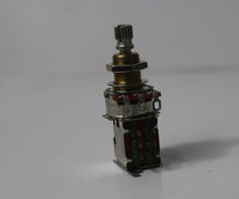 Load image into Gallery viewer, Push Push Pots Switch Alpha Switch Metric Coarse Splines Brass Shaft A500K/B250K