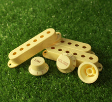 Load image into Gallery viewer, Pickup Cover and Knob Set For Strat 52mm Inch Size - Cream