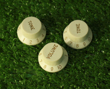 Load image into Gallery viewer, Mint Green Strat Accessory Kit Knobs Covers Tips Back Plate For USA Fender S3