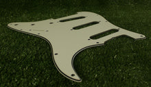 Load image into Gallery viewer, 68, 69 Pickguard For Fender Strat Pearl Back - Parchment White