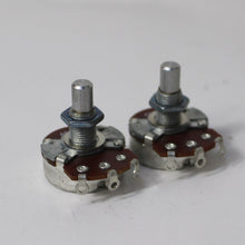 Load image into Gallery viewer, Set of 2 Alpha Solid Shaft Audio Log Pot Potentiometer 500K A500K