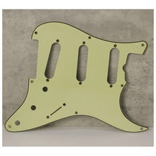 Load image into Gallery viewer, Aged 57 59 Pickguard For Fender Strat Wide Bevel 8 Holes Mint Green - AGP37