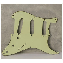 Load image into Gallery viewer, Aged 57 59 Pickguard For Fender Strat Wide Bevel 8 Holes Mint Green - AGP34
