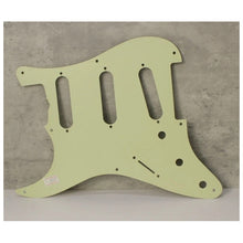 Load image into Gallery viewer, Aged 57 59 Pickguard For Fender Strat Wide Bevel 8 Holes Mint Green - AGP37