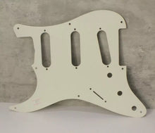 Load image into Gallery viewer, Aged 57 59 Pickguard For Fender Strat Wide Bevel 8 Holes Parchment White - AGP25