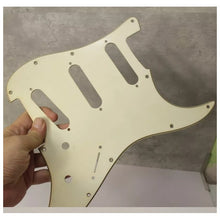 Load image into Gallery viewer, Aged 68 69 Voodoo Reverse Bridge Pickguard Pearloid Back For Hendrix Strat AGP15