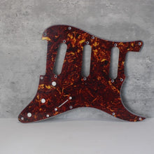 Load image into Gallery viewer, Standard Pickguard For 65 Strat For USA Fender - Brown Celluloid Tortoise Shell