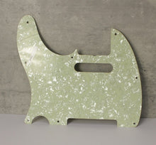 Load image into Gallery viewer, Aged 68 69 Pickguard Pearloid Back For Telecaster - Mint Green