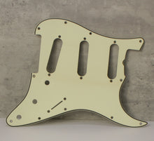 Load image into Gallery viewer, Aged 64 65 Pickguard For Fender Strat Wide Bevel Mint Ivory - #313