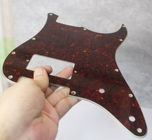 Load image into Gallery viewer, Pickguard For Single Humbucker Strat Dark Tortoise Shell Celluloid Top 4 Ply