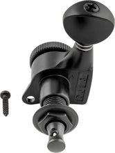 Load image into Gallery viewer, 6-in-line Locking Tuners 18:1 Strat Tele Guitars Metal Locking Cap -Black #05