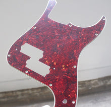Load image into Gallery viewer, Pickguard For Fender Japan P Bass Dark Tortoise Shell Celluloid Top 4 Ply