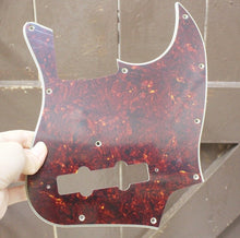 Load image into Gallery viewer, Pickguard For Fender Japan Jazz Bass Dark Tortoise Shell Celluloid Top 4 Ply