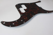 Load image into Gallery viewer, Pickguard For Fender Japan P Bass Brown Tortoise Shell Celluloid Top 4 Ply