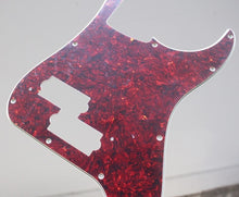 Load image into Gallery viewer, Pickguard For Fender Japan P Bass Dark Tortoise Shell Celluloid Top 4 Ply