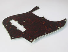 Load image into Gallery viewer, Pickguard For Fender Japan Jazz Bass Dark Tortoise Shell Celluloid Top 4 Ply