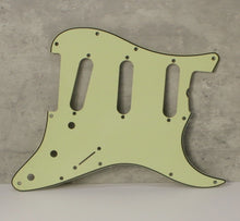 Load image into Gallery viewer, Aged 63, 64 Pickguard For Fender Strat Wide Bevel Light Relic - Mint Green