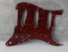 Load image into Gallery viewer, Standard Pickguard For 62 Strat For Fender - Reddish Brown Tortoise Shell