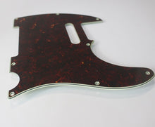Load image into Gallery viewer, Pickguard For Tele Dark Tortoise Shell Celluloid Top 4 Ply MIJ