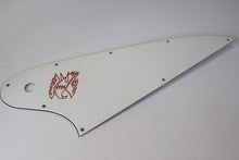Load image into Gallery viewer, Aged Pickguard For Gibson Reverse Firebird w Accurate Screen Logo - 3 Ply White
