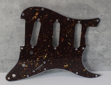 Load image into Gallery viewer, Standard Pickguard For 62 Strat For Fender - Dark Brown Tortoise Shell