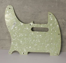 Load image into Gallery viewer, Aged 68 69 Pickguard Pearloid Back For Telecaster - Mint Green