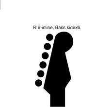Load image into Gallery viewer, 6-in-line Locking Tuners 18:1 Strat Tele Guitars Metal Locking Cap -Black #05