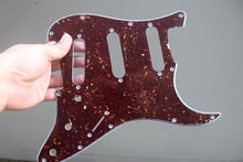 Load image into Gallery viewer, Standard Pickguard For 62 Strat For Fender - Dark Brown Tortoise Shell