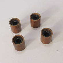 Load image into Gallery viewer, Walnut Wood Push-On Guitar Thin Narrow Barrel Knobs (4) Metric