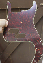 Load image into Gallery viewer, Pickguard For Fender Japan P Bass Dark Tortoise Shell Celluloid Top 4 Ply