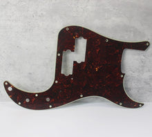 Load image into Gallery viewer, Pickguard For Fender Japan P Bass Dark Tortoise Shell Celluloid Top 4 Ply