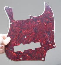Load image into Gallery viewer, Pickguard For Fender Japan Jazz Bass Dark Tortoise Shell Celluloid Top 4 Ply