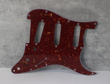 Load image into Gallery viewer, Standard Pickguard For 62 Strat For Fender - Reddish Brown Tortoise Shell