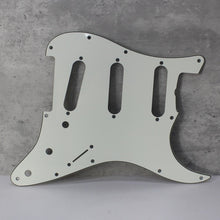 Load image into Gallery viewer, 68, 69 Pickguard For Fender Strat Pearl Back - Parchment White