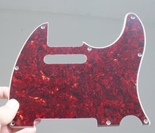 Load image into Gallery viewer, Pickguard For Tele Dark Tortoise Shell Celluloid Top 4 Ply MIJ