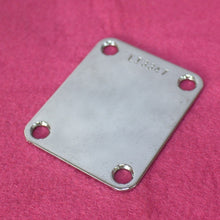 Load image into Gallery viewer, Aged Chrome L Serial Number Stamped Neck Plate For Strat Tele 1963 - #L13XXX