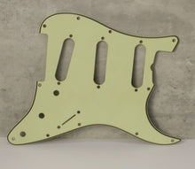Load image into Gallery viewer, Aged 64 65 Pickguard For Fender Strat Wide Bevel Mint Green - #341