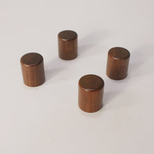 Load image into Gallery viewer, Walnut Wood Push-On Guitar Thin Narrow Barrel Knobs (4) Metric