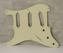 Load image into Gallery viewer, Aged Vintage Cream 57,59 Pickguard For Fender Strat Wide Bevel Light Relic