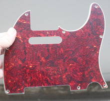 Load image into Gallery viewer, Pickguard For Tele Dark Tortoise Shell Celluloid Top 4 Ply MIJ