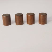 Load image into Gallery viewer, Walnut Wood Push-On Guitar Thin Narrow Barrel Knobs (4) Metric
