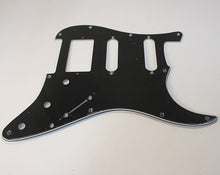 Load image into Gallery viewer, Pickguard For 62 RI HSS Strat Humbucker Cover Version - Black 3 Ply
