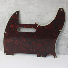 Load image into Gallery viewer, Pickguard For Tele Dark Tortoise Shell Celluloid Top 4 Ply MIJ