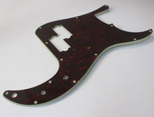 Load image into Gallery viewer, Pickguard For Fender Japan P Bass Dark Tortoise Shell Celluloid Top 4 Ply