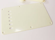 Load image into Gallery viewer, Aged White Strat Accessory Kit Knobs Covers Tips Back Plate For USA Fender
