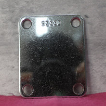 Load image into Gallery viewer, Aged Chrome Serial Number Stamped Neck Plate For Strat Tele 1962 , 63 - #92XXX